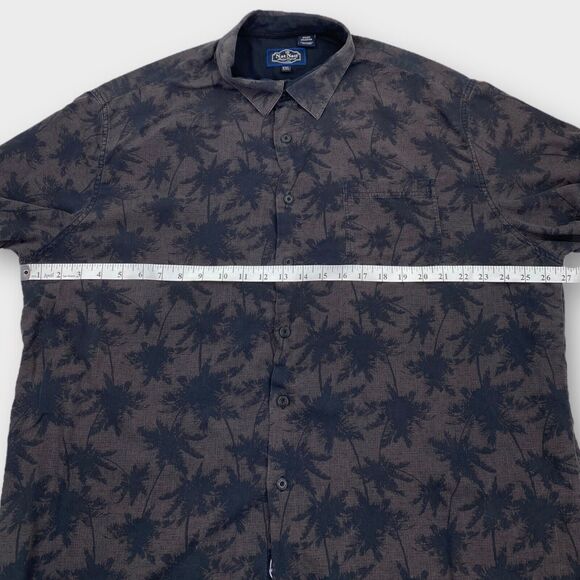 Nat Nast Hawaiian Shirt Mens 2XL Silk Brown Floral Luxury Original Aloha Beach - Picture 13 of 14